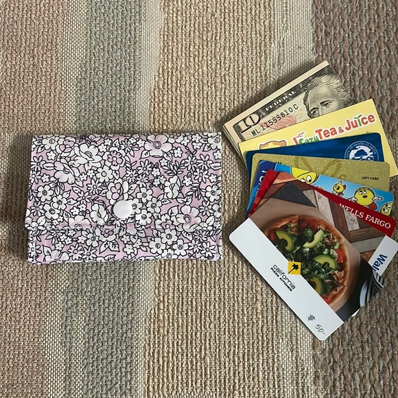 Stylish Snap Card Wallet/Business Card/Gift Card Holder made with Cotton Fabric - Picture 2 of 7